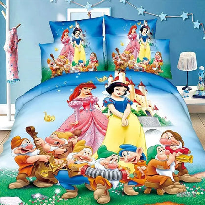 Disney Rapunzel Cinderella Princess Kids Girls Bedding Set