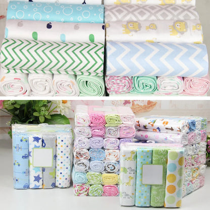 Cotton Muslin Flannel Baby Swaddles Set