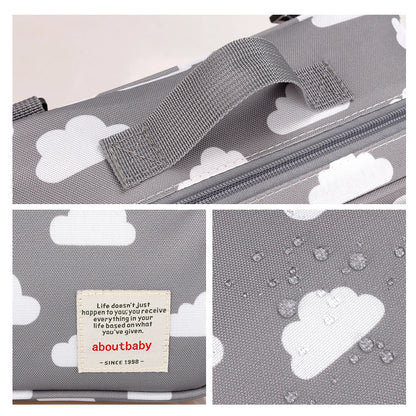 Waterproof Diaper Bag with Large Capacity and Multifunctional Design
