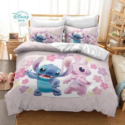 Disney Stitch Cartoon Bedding Set