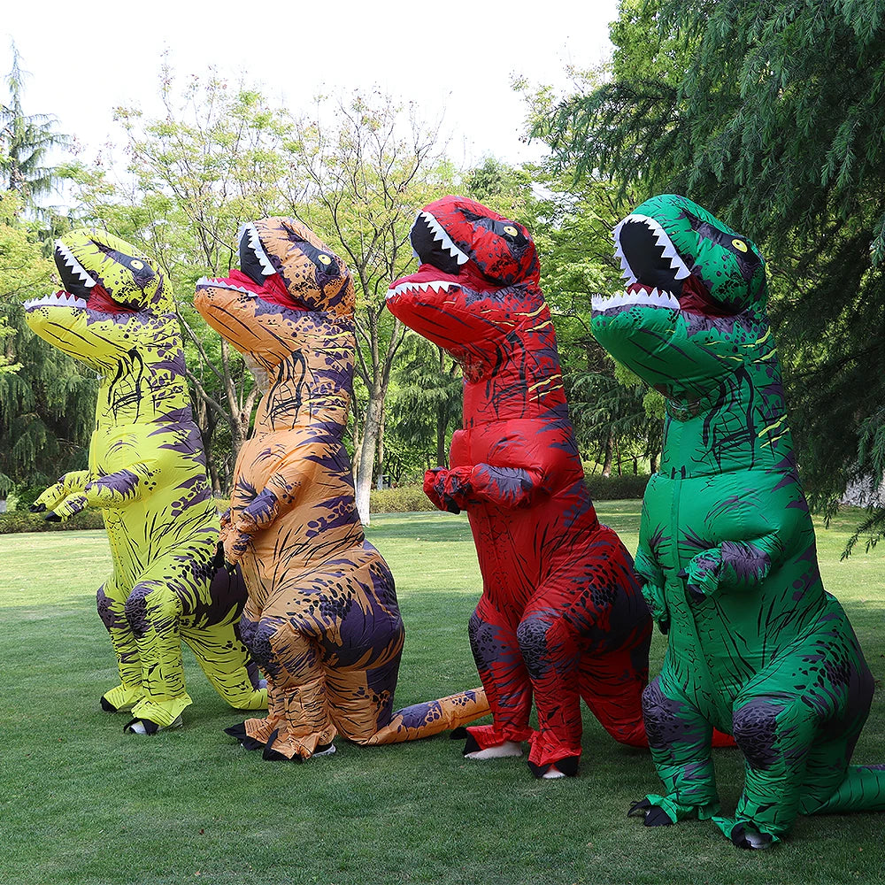 T-rex Inflatable Dinosaur Costume for Kids and Adults - Halloween Party Apparel