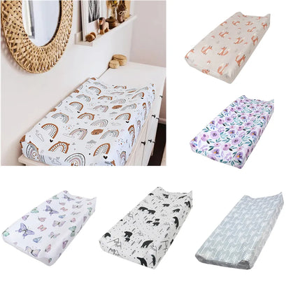 Soft Reusable Changing Pad Cover - Minky Material - Breathable Diaper Pad Sheets