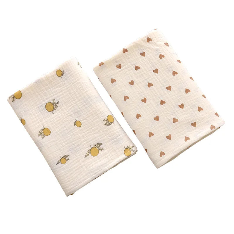 Muslin Swaddle Blanket - 2 Layer Cotton, Perfect for Newborns, Bath Time, and Summer Bedding