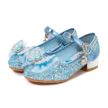 Disney Girls' Princess Sandals Shoes - Baby Pink Blue High Heel Shoes