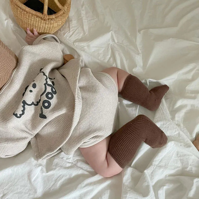 Baby Cotton Waffle Cardigan Set