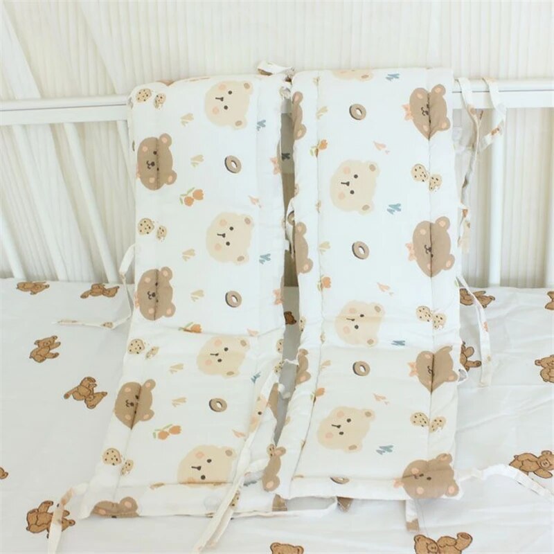 Baby Bed Bumper - Thicken Cotton Anti-biting Bed Wrapping