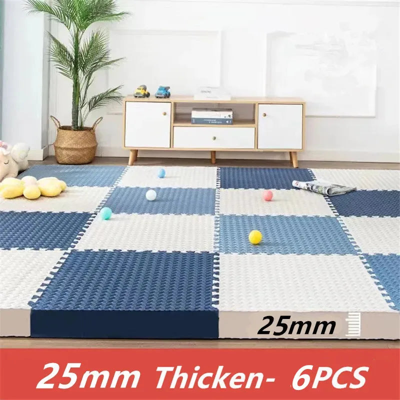 Baby Playmat - Thick Floor Noise Mat - 6PCS Pool Mat Rugs - Play Mats Gym Mat Sports Mat