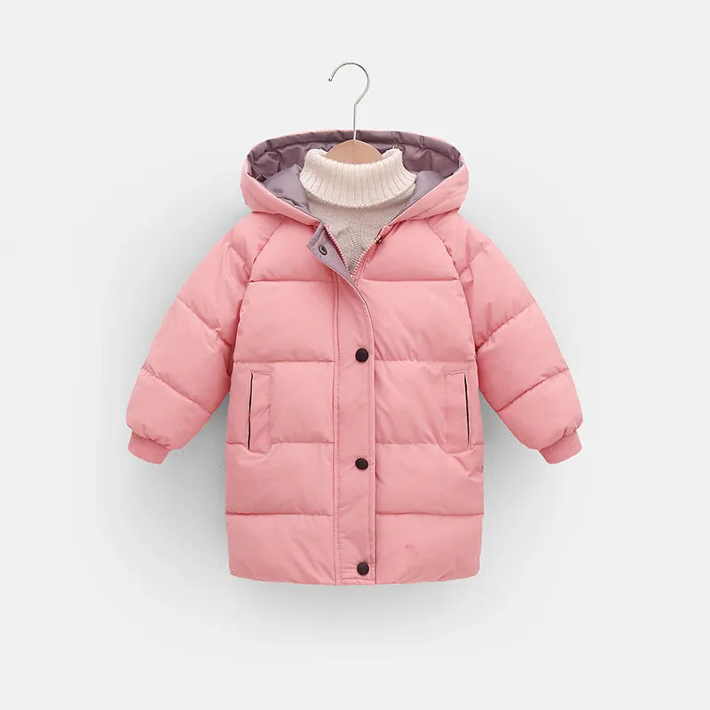 Kids Down Long Outerwear Winter Clothes