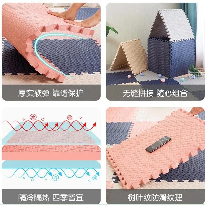 Foam Play Mat for Kids - Interlocking Puzzle Mat for Babies and Toddlers - Soft and Safe Floor Tiles for Playtime and Exercise