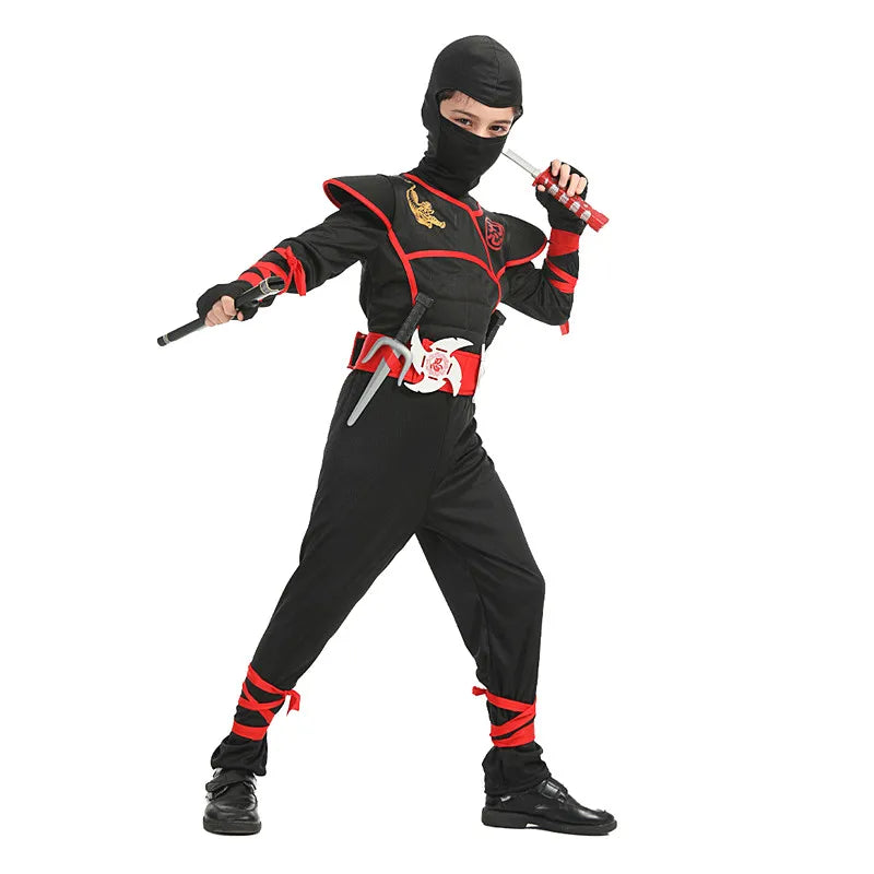 Kids Ninja Deluxe Costume with Weapon Accessories