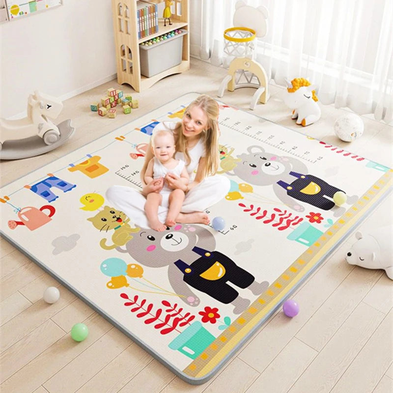 Baby Play Mat - Double-sided Pattern, Thicken, Educational Carpets