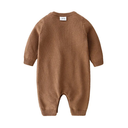 Baby Rompers Autumn Brown Long Sleeve