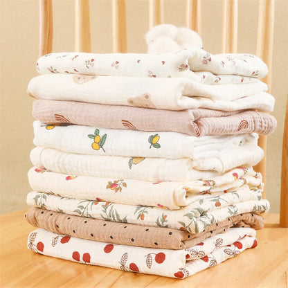 Muslin Swaddle Blanket for Newborns - Soft Cotton Baby Blanket for Diaper Changing, Stroller, and Nap Time