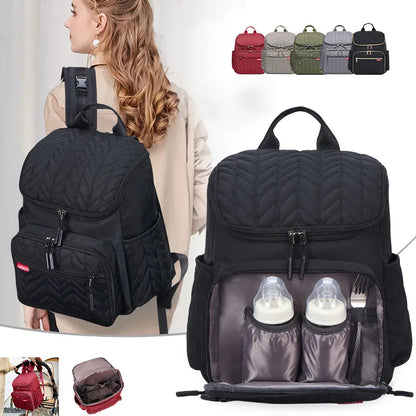 Baby Diaper Bag Backpack - Large Capacity Waterproof Maternity Bag for Mom and Baby