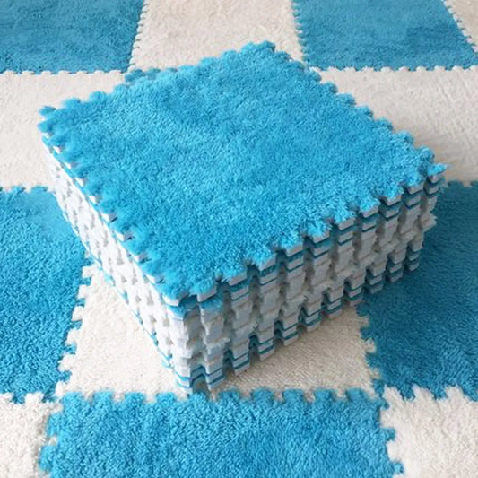 Children's Soft Plush Play Mat - Eva Foam Puzzle Carpet