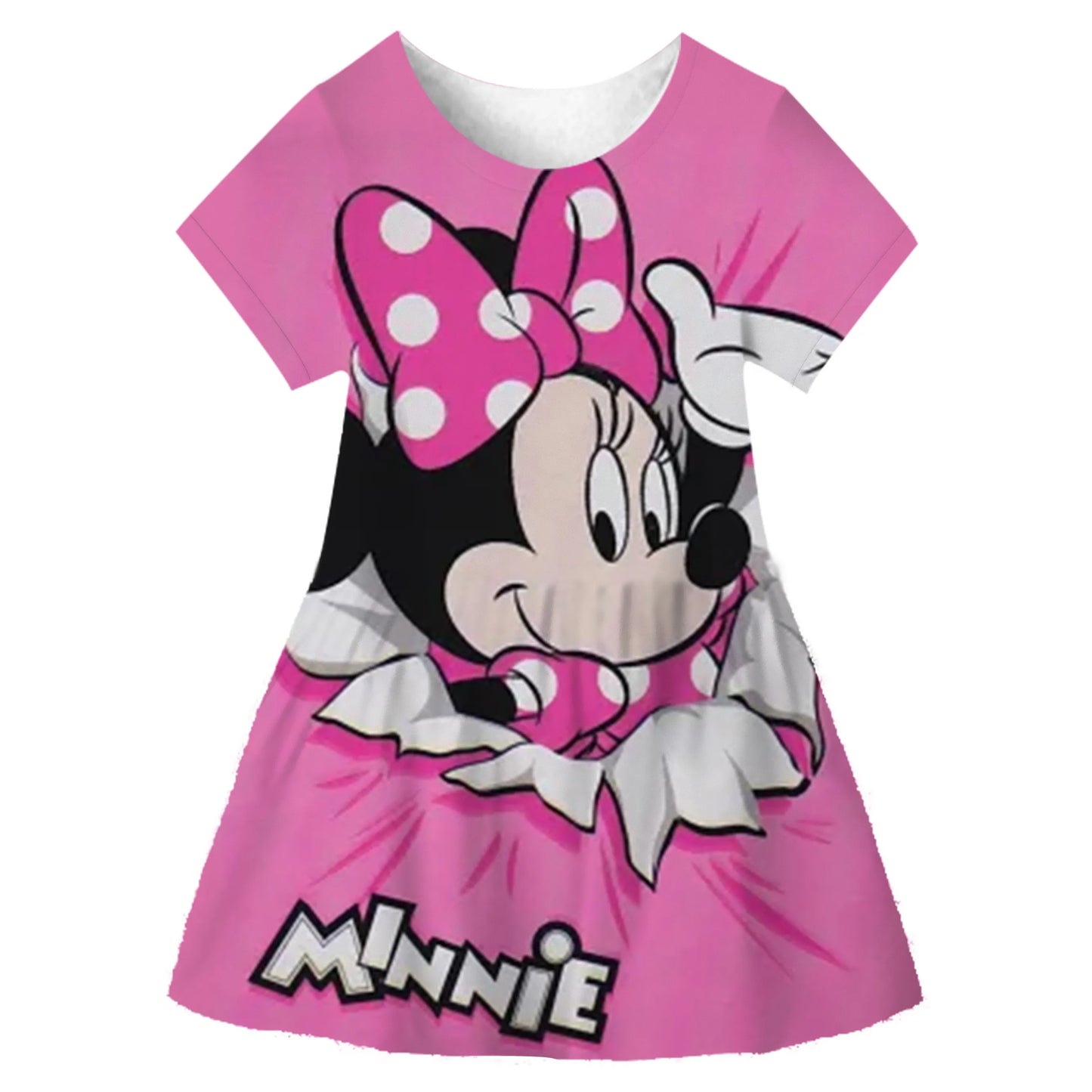 Disney Minnie Mouse Baby Girl Dress - Cosplay Princess Costume for Girls Kids Birthday Christmas Party