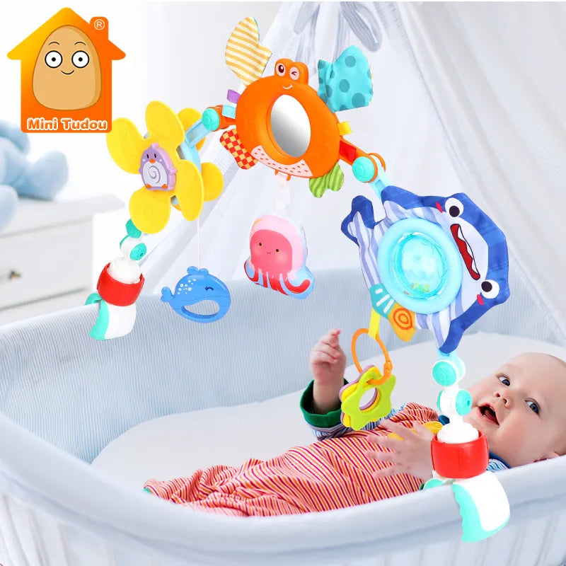 Baby Toy Stroller Arch Musical Rattle Hanging Bed Bell - Educational Toys