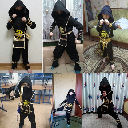 Kids Ninja Deluxe Costume with Weapon Accessories