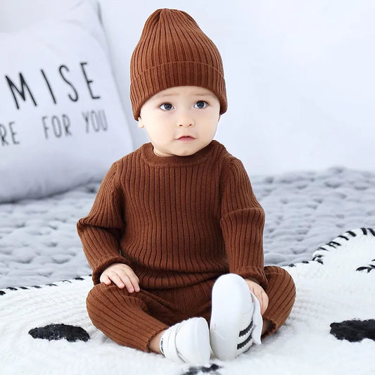 Autumn Winter Baby Clothes Three-Piece Set for 1-3 Years