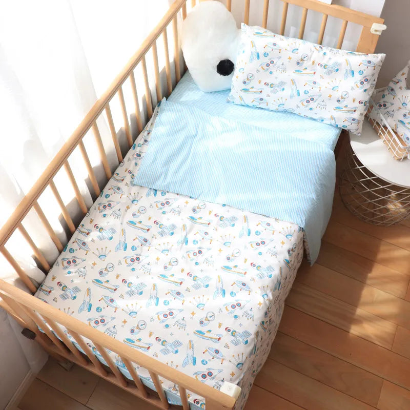 Baby Bedding Set - Star Pattern - Pure Cotton - 3-Piece Set
